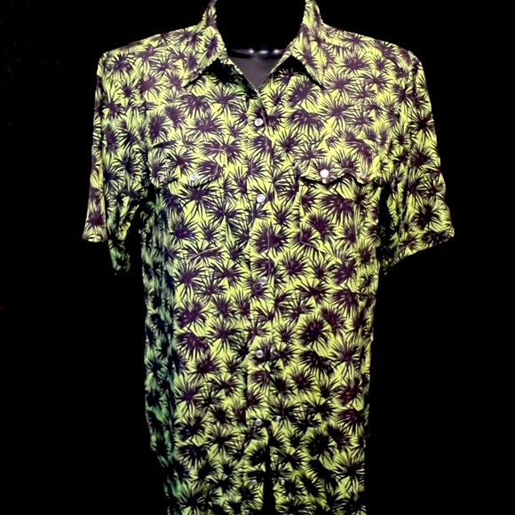 Free People Other - Sandrine Rose x Free People Hawaiian Pearl Snap Palm Cali Havana Shirt. Size S I